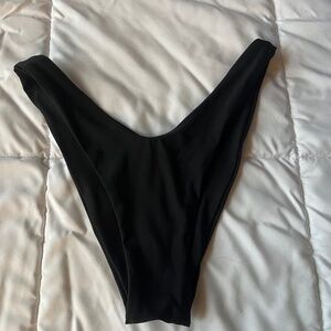 Aerie cheeky bikini bottom black